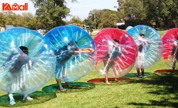 fancy colorful zorb human hamster ball